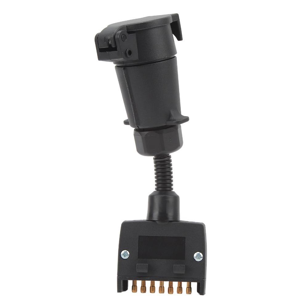 Durable Construction 7 PIN Trailer Adapter Plug Female to Flat Flat Male Connector Wiring Connector Trailer Wiring