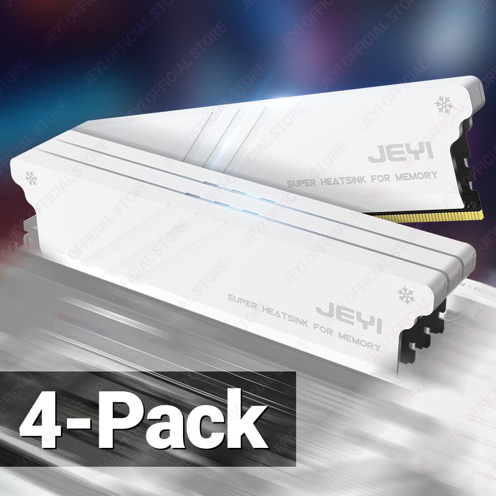 JEYI RAM Heatsink Cooler with Thermal Pads - Universal DDR2 DDR3 DDR4 DDR5 Memory Cooling for PC Desktop, DIY Heat Dissipation