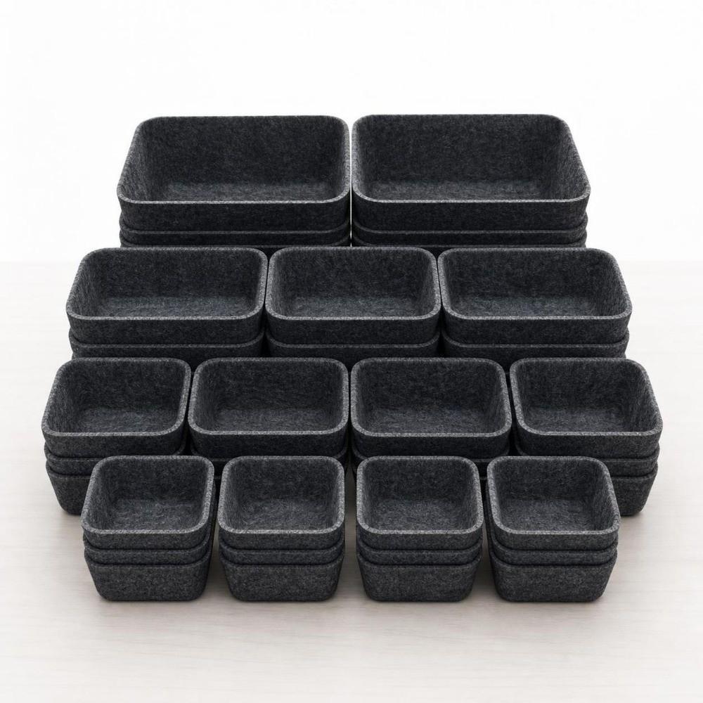 16Pcs/Set Space-Saving Drawer Organizer Creative Desktop Sundries Box Desktop Organizer