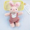 Adorable Mini Plush Rabbit Keychain Soft Cartoon Animal Doll For Backpacks