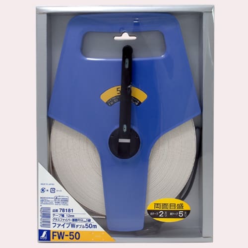 Shinwa Sokutei Tape Measure, Fiberglass, JIS Class 1, FW-50 78181