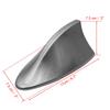 uxcell Shark Antenna Dolphin Antenna Car AM FM Radio Antenna Windproof Waterproof Universal Aerial Antenna Base Replacement Gray