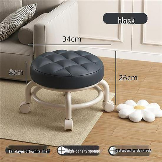 Universal Baby Walker & Multi-Purpose Stool with Soft Seat and Caster Wheels