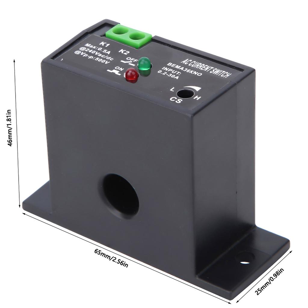 Flameproof Adjustable AC Sensing Switch 0.2 30A Self Powered Sensing Switch(Normally Open)