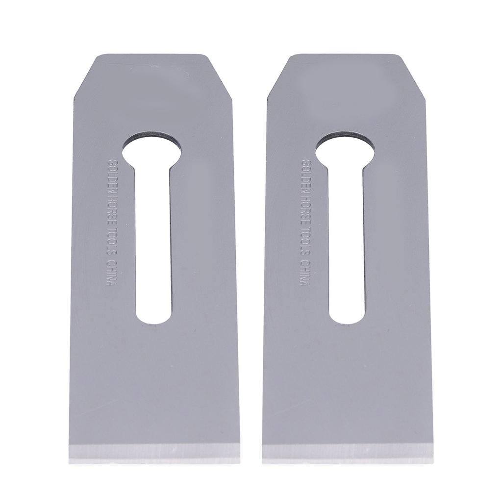 2Pcs Planer Blades Steel 51mm Portable Knife Replacement Accessories for Woodworking Handwork