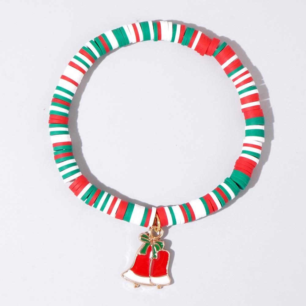 Women's Handmade Colorful Polymer Clay & Copper Bead Bracelet Set - Christmas Gift