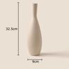 Creative Brushed Frosted Ceramic Vase Minimalist Plant Pots Table Decoration Flowers Arrangement Vases Room Aesthetic Decor