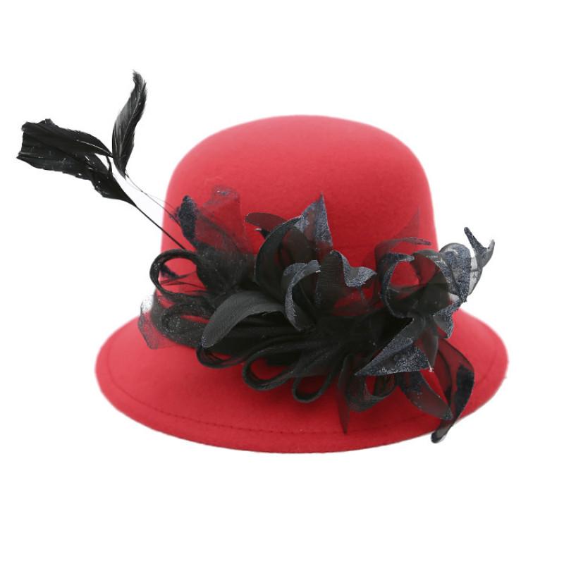 Buy Elegant Lady Vintage Tulle Feather 