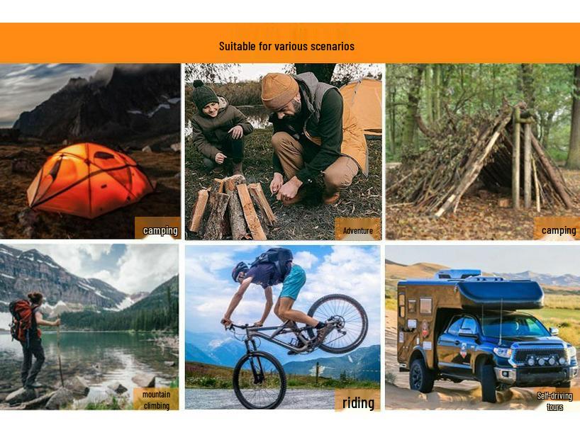 Multifunktionales Camping-Überlebenskit: Outdoor-Ausrüstung, Wildnis-Erste Hilfe, SOS-Notfallvorräte
