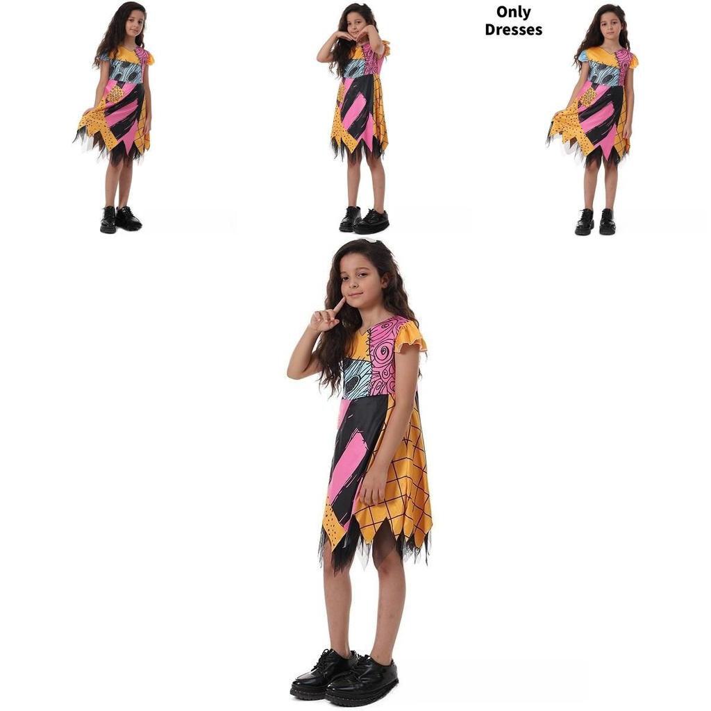 The Nightmare Before Christmas Sally Girl Costume For Halloween And Christmas Themed Parties