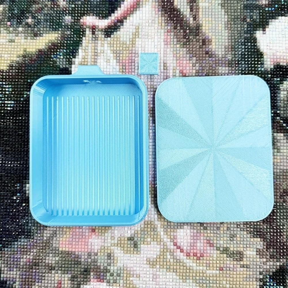 DIY Craft Diamond Painting Tray Storage Box Large Capacity Embroidery Beads Sorting Storage Tray Plastic Multi-Color