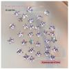 3mm Pentagram Zirconia Nail Art Decorations: Super Sparkling Christmas Stars, Flat Back Rhinestones, DIY Press-On Nail Accessories
