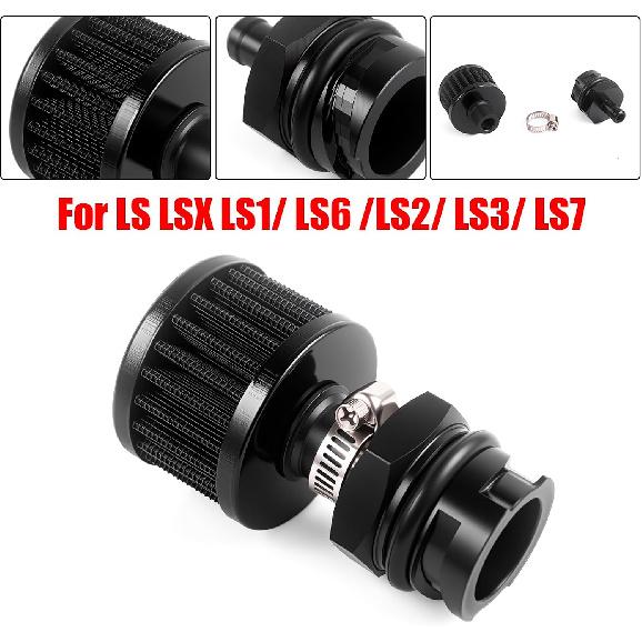 LS Valve Cover Oil Cap with Breather/Vent Air Filter Compatible With LX LSX LS1 LS2 LS3 LS6 LS7