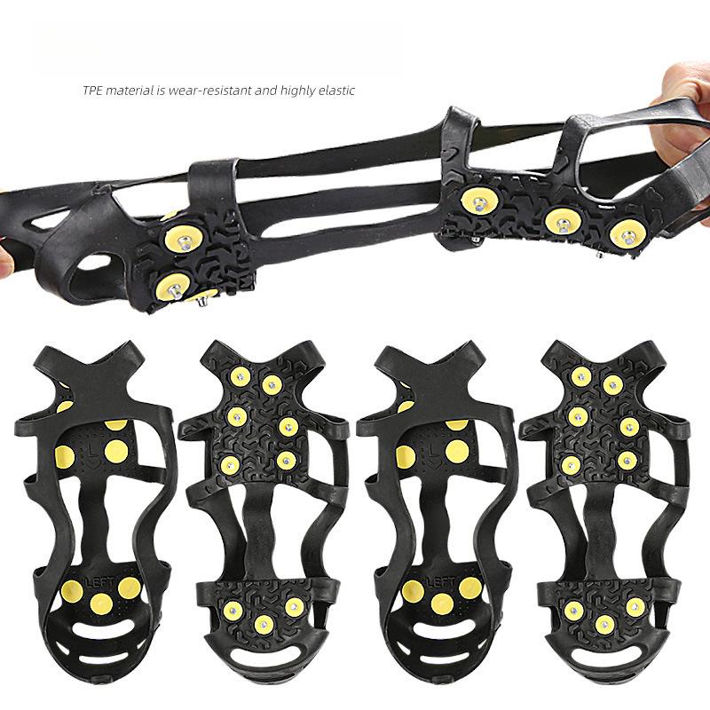Nine-tooth Anti-skid Crampons Outdoor Climbing Mud Alloy Anti-skid Gripping Crampons Shoe Cover Anti-drop Foot Cover