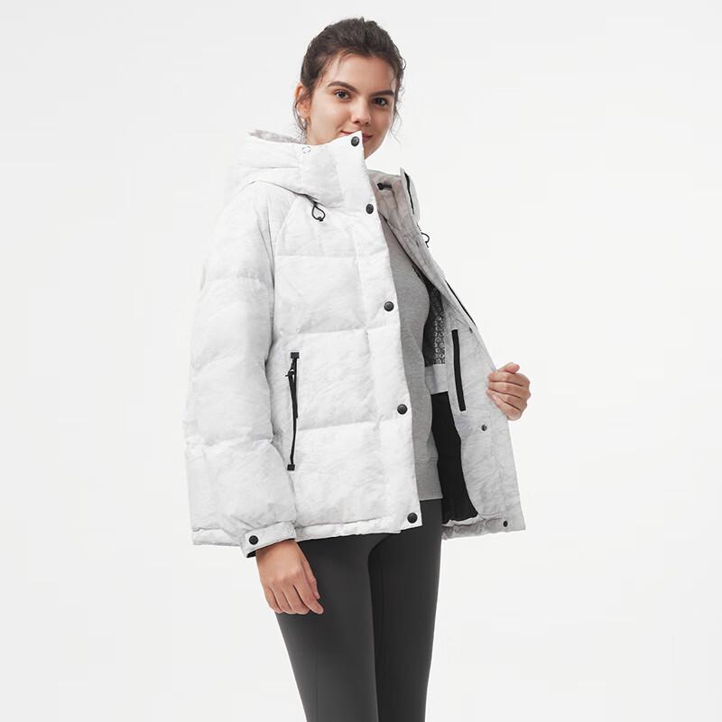 Tanboer Women's Hooded Short Puffer Down Jacket