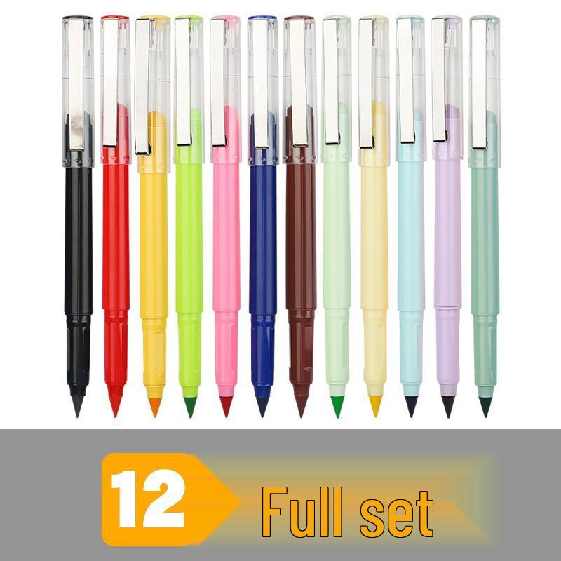 Eternal Pencil: No-Sharpen, Erasable, Break-Resistant Lead, Inkless, Ideal for Sketching & Correcting Writing Posture (Student Set)