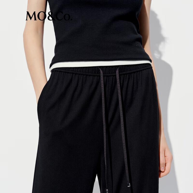 MO&Co. 'Magic Pants' Loose Straight Casual Trousers