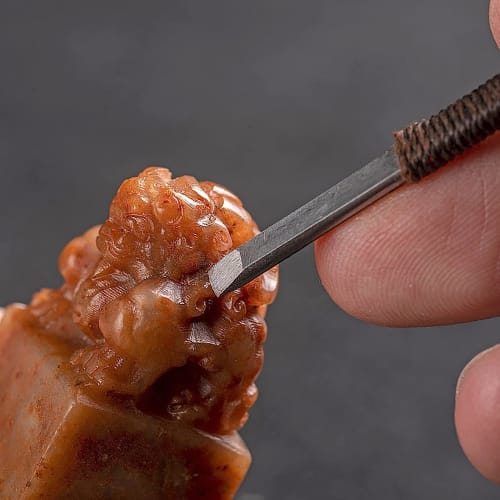 ziyue 11-Piece Tungsten Carving and Seal Knife Set with Sharpness, Iron Brush, Thread Spool, High Hardness, and Non-Slip Design for Stone Carving, Sea