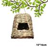 1Pc Outdoor Natural Grass Bird House Handmade Weaved Hummingbird Cage Nest Shelter for Garden Balcony Bedroom Decoration