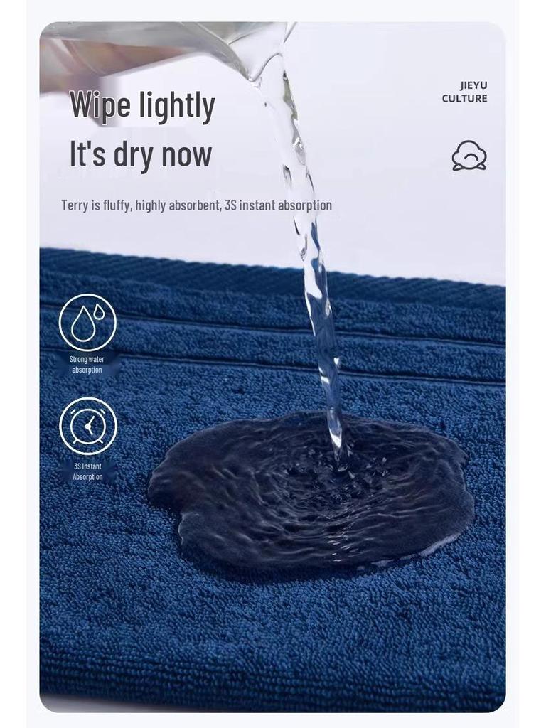 Soft, Lint-Free Large Pure Cotton Towel for Adults - Highly Absorbent and Thickened