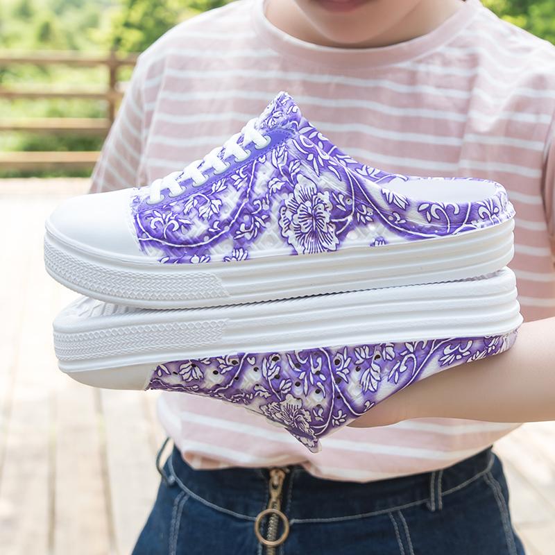 Fashion Women Outdoor Casual Shoes Summer Fashion Breathable Round Toe Comfortable Flats Slippers Shoe Feminino Non Slip Zapatillas Muje