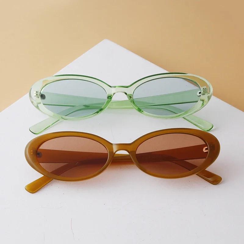 Laurinny Fashion Oval Sun Glasses Women Design Black Eyewear Luxury Trend Tortoiseshell Versatile Retro Sun Glasses Shades