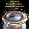 In-ear Wired Earphones Monitor Headphones HIFI Professional   Beryllium-coated Dynamic Unit Headphones Line Control Bass Music Can be Wireless