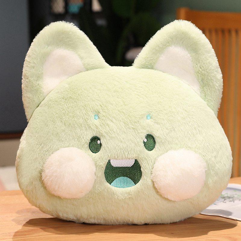 

Каваи Корейская Кукла Кошка Дуду и Кролик Плюшевая Игрушка Грелка для Рук Лиса Мягкая Плюшевая Котенок Хлопок Диванная Подушка Подушка с Пледом