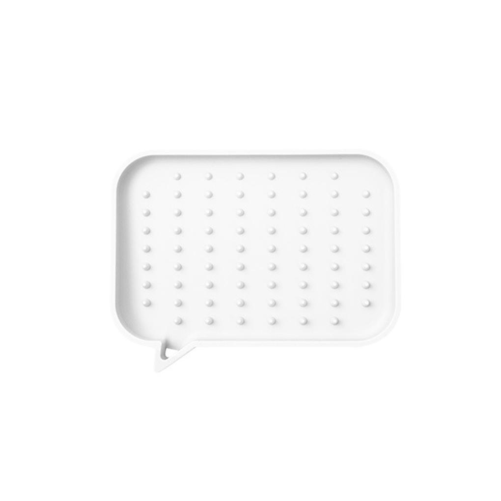 

Держатель для губки, силиконовая щетка для ванной, подставка для посуды, столешница, мойка, слив, ящик для уборки, сушка, поддон для раковины белый