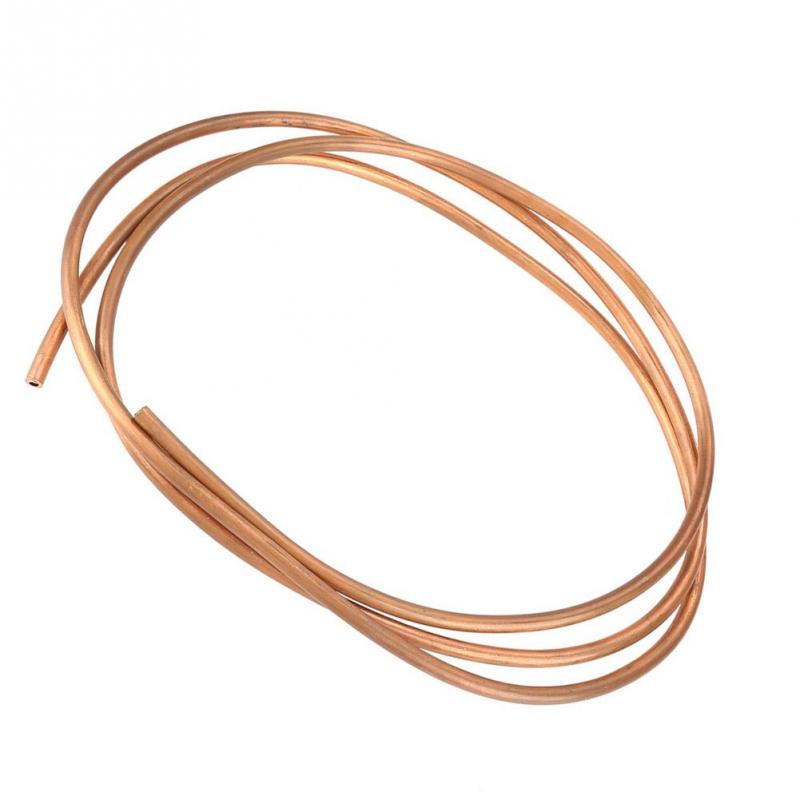 Soft Copper Tube,2m T2 Soft Copper Coil Tube Pipe ID 4mm OD 6mm Thickness 1mm for Refrigeration Soft Copper Tube,2m T2 Soft Copper Coil Tube Pipe ID 4mm OD 6mm Thickness 1mm for Refrigeration