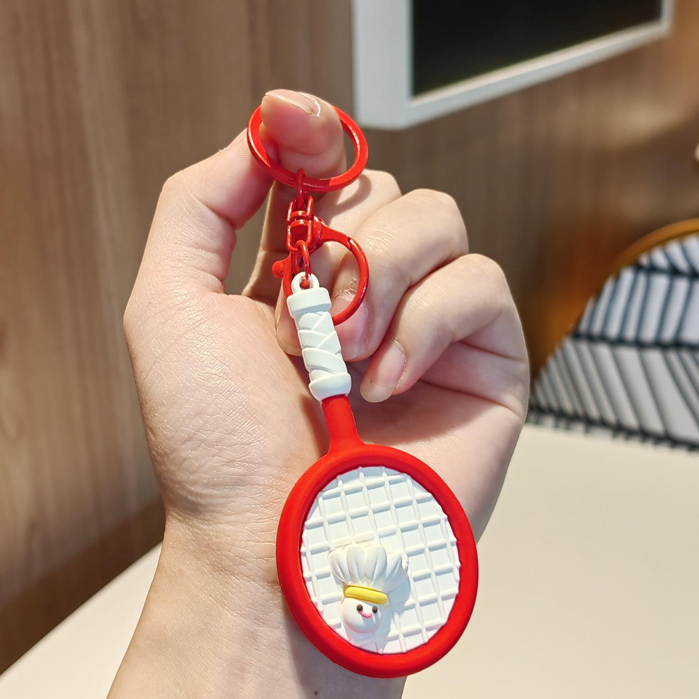 Creative Badminton Keychain Pendant - Sports Education Gifts, Small Backpack Charm