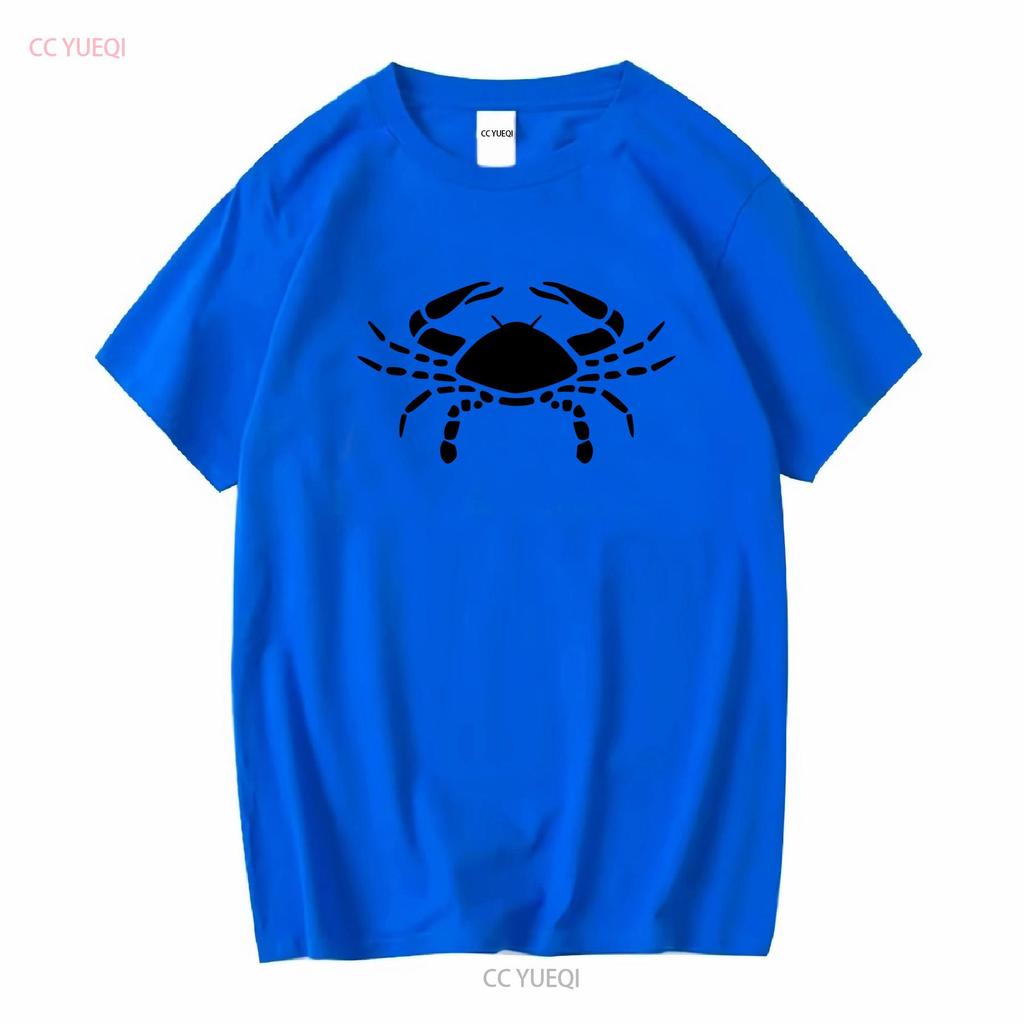 Mens Cancer Crab Star Sign Zodiac Symbol T Shirt Astrology long or short sleeves vintage Washed Slightly designer clothes Soft