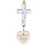 With Pendant Car Rearview Mirror Hanging Lightweight Keychain Ornament Bible Verse Charm Wood Cross Pendant