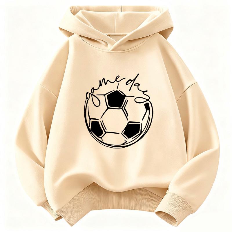 Funny Game Day Football Hoodie Children's Sweatshirt Hoody for Boys Girls Casual Hoodies Hip Hop Clothes