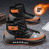 Black Martin Boots Men's Winter Men's Shoes High-top Velvet Thermal Cotton Shoes Thickened Outdoor Men's Snow Boots Tide
