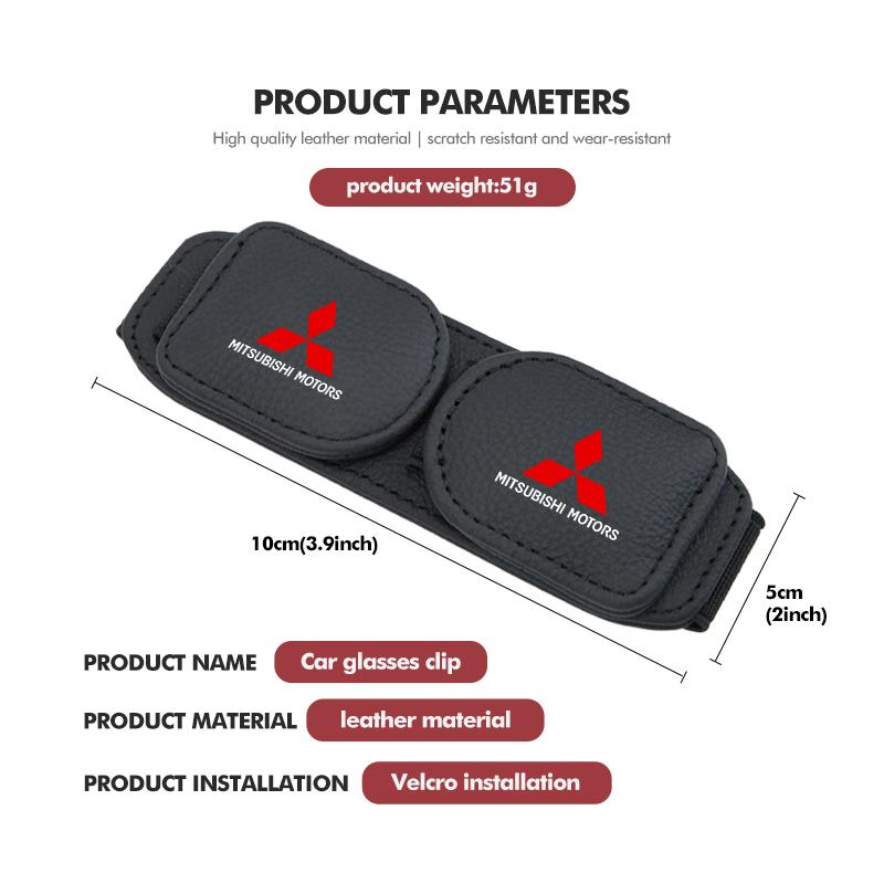 For Mitsubishi Car Eyeglass Holder Glasses Storage Card Ticket Clip Storage Accessories Outlander Lancer Cross Colt Xpander