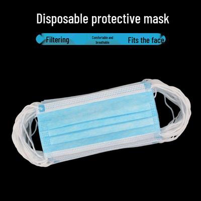 Unisex 3-layer Disposable Mask: Dustproof, Sunproof, Meltblown Layer Protection