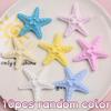 10Pcs Premium Resin Starfish Flatback Cabochons Realistic Sea Star Charms for DIY Candle Decor Coastal Style Jewelry Making Accessories