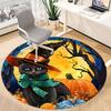 1pc Halloween Cat Chair Carpet for Office Non-Slip, Machine Washable Rug for Office, Room - Holiday Decor, Machine Made yy251016162