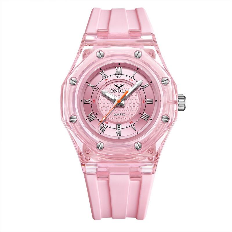 

Топ Бренд Мода Пара Нейтральные Часы Студент Прозрачный Корпус Силиконовый Ремешок Водонепроницаемые Кварцевые Светящиеся Часы