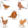 New Rustic Style Metal Birds Statue Ornament Sculpture Metal Bird Ornament Metal Outdoor Garden Decor Lawn