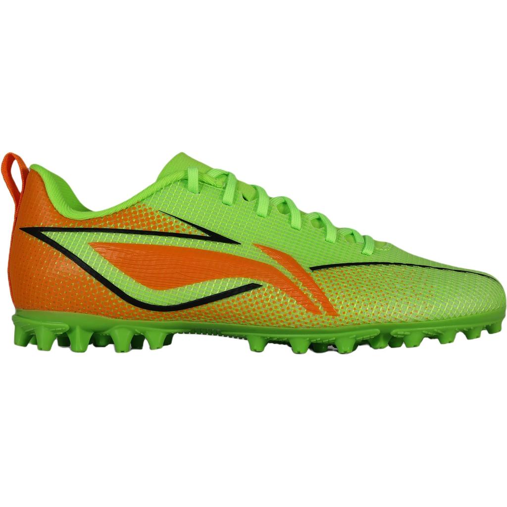 Li Ning Kids PU Shadow Series Simple Versatile Non-Slip Shock Absorbing Wear-Resistant Low-Top Kids Soccer Shoes Men Soccer Shoes YSFV012-2