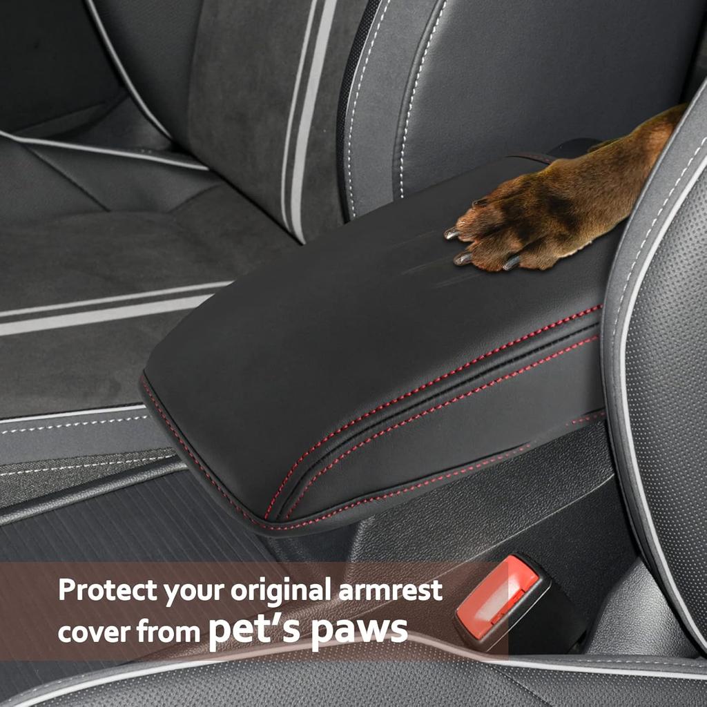 SKTU for 2013-2019 Volkswagen VW Golf 7 MK7 MK7.5 Central Console Armrest Rest Pad 2019 Golf 7 MK7 MK7.5 Center Console Seat Box Cover Protector