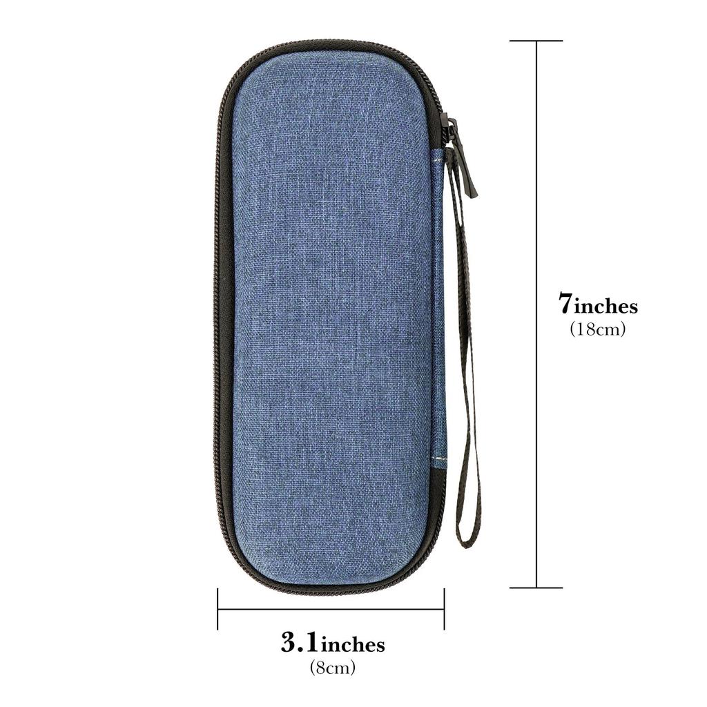 Linkidea Hard Shell Safety Razor Travel Case for Gillette Fusion Match and Shaver Carrying Bag 5, 3, ProGlide, (Blue)