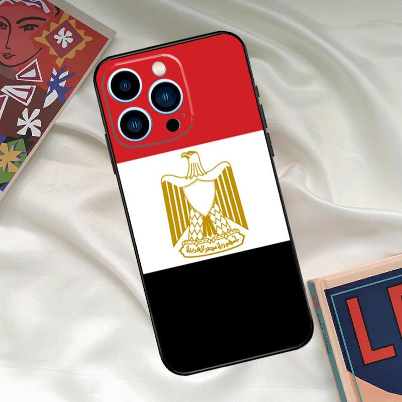 Egypt Flag Phone Case For iPhone 16 15 14 13 12 11 17 Pro Max 15 16 Plus 12 Mini 16e 17 Air Funda Cover