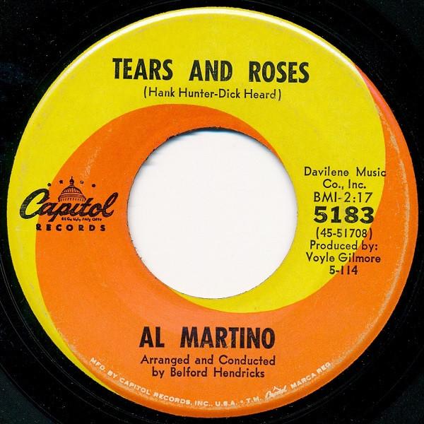 

7inch Record AL MARTINO - Tears And Roses 5183 Capitol Records 1964 US Pop Used