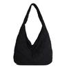 Women's Korean & Japanese Autumn/Winter Versatile Single Shoulder Crossbody Bag with Large Capacity & Simple Diamond Lattice Design