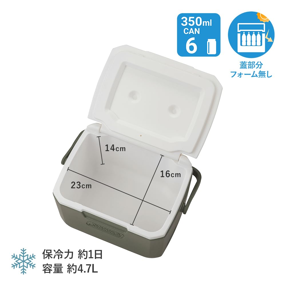 Coleman Take 6 Cooler Box Ideal for sports cherry blossom club packed and other outdoor Features strong durable and excellent heat (approx. 4.7L,