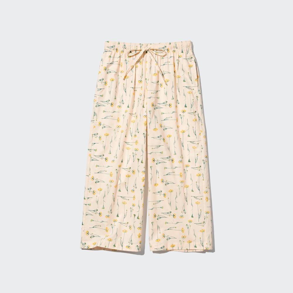 

УКОРОЧЕННЫЕ БРЮКИ UNIQLO COTTON RELACO ART FLOWER