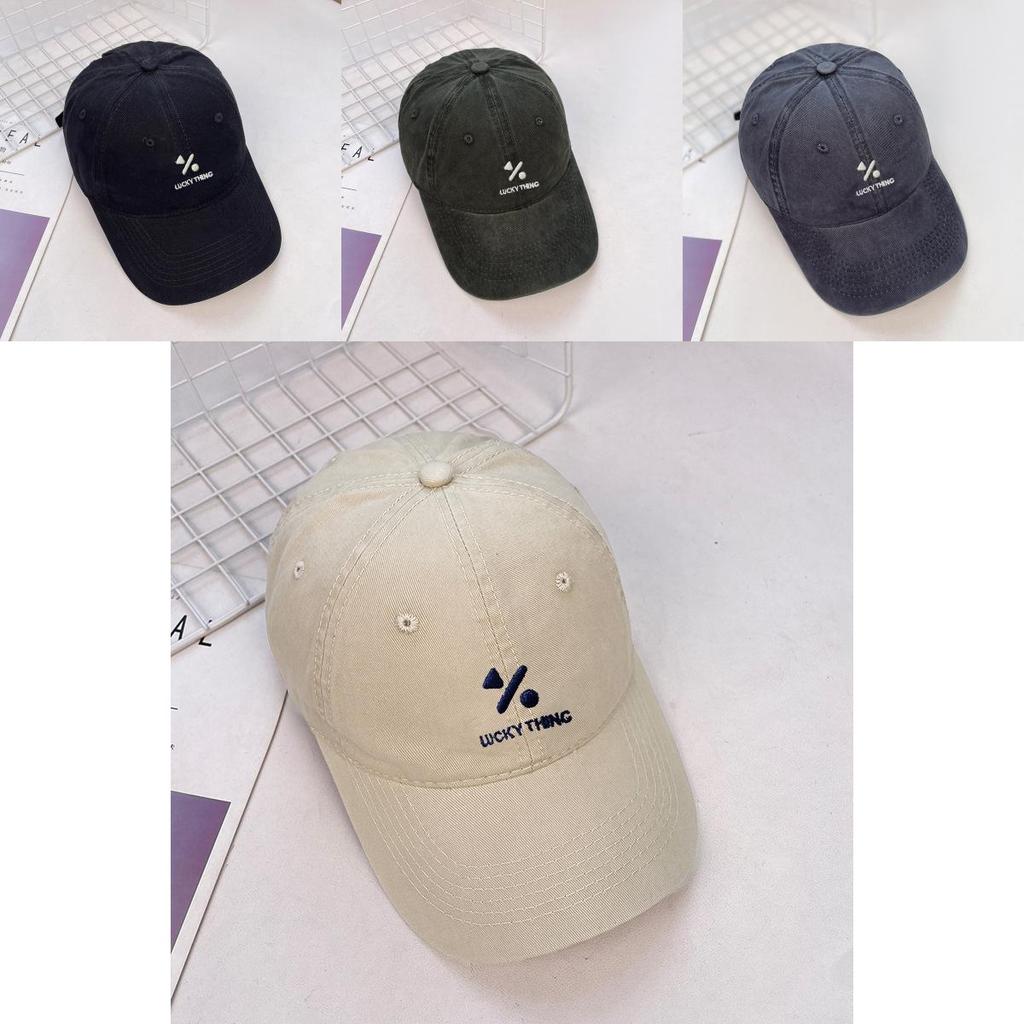 Geometric Letter Embroidered Baseball Cap With Sun Protection For Casual Wear